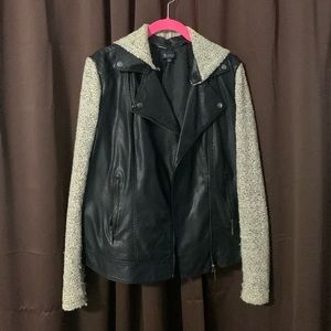 Faux leather jacket